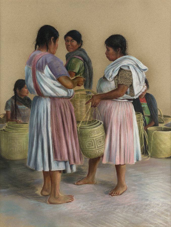 ANTONIO RAMOS BARBOSA, (Mexican, 1942-2005), Pueblo, (1 of 5)