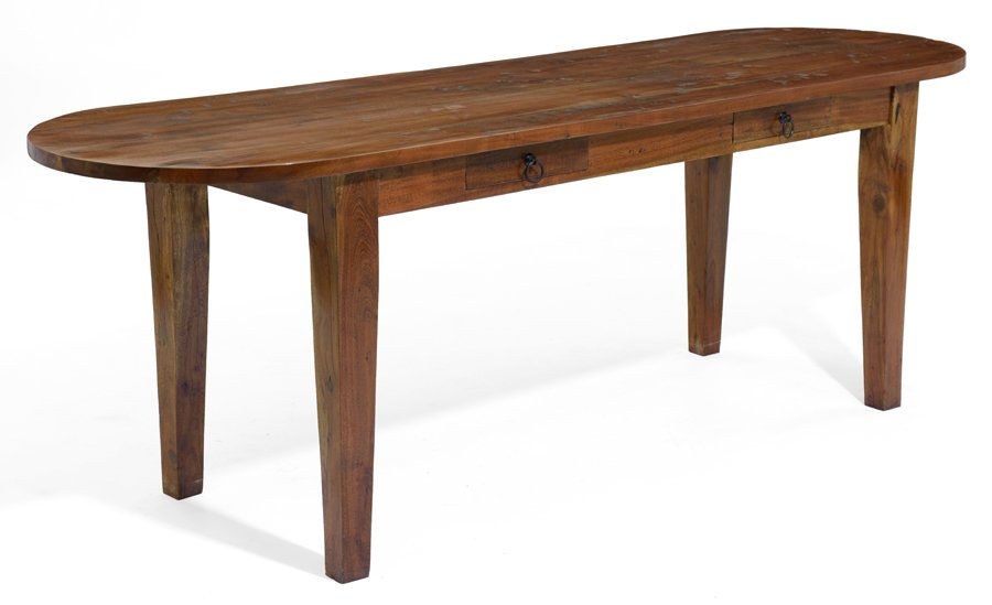 A WOODEN WORK TABLE (1 of 2)