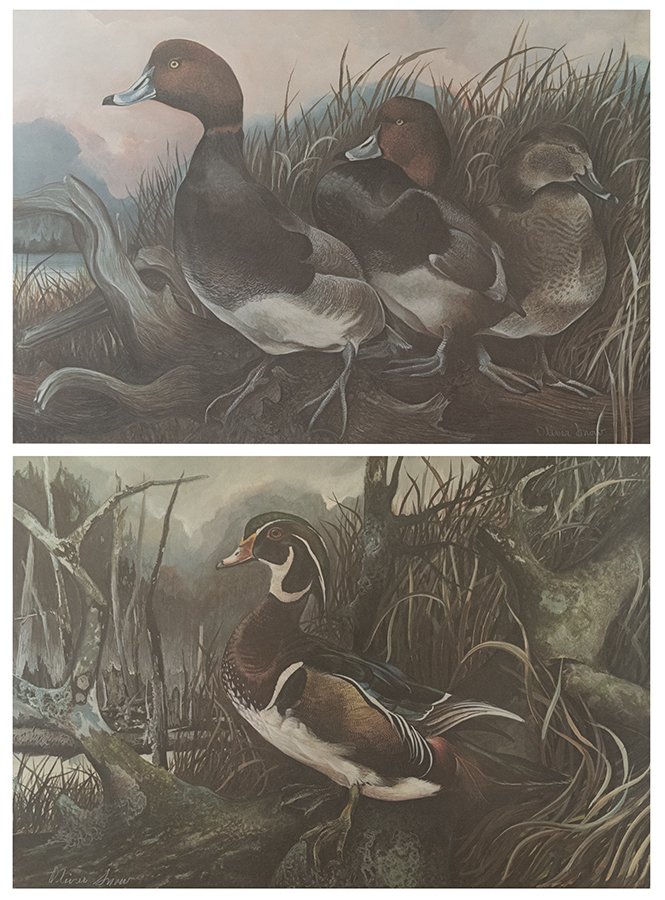 TWO OFF-SET LITHOGRAPHS BY OLIVER SNOW (1 of 3)