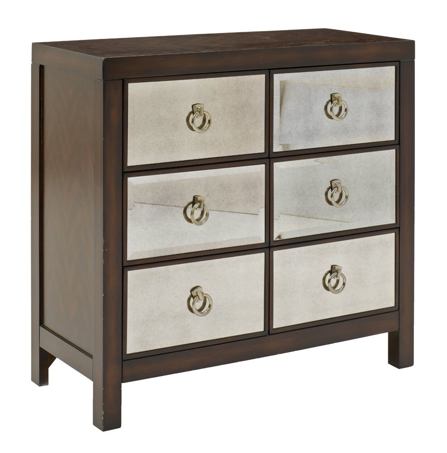 A HORCHOW MIRRORED CHEST OF DRAWERS (1 of 2)