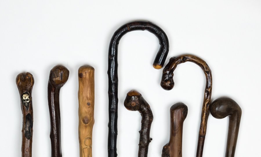 EIGHT KNOTTY WOOD CANES AND WALKING STICKS Oct 04, 2016 Morton