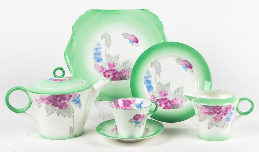 A 'SHELLEY ENGLAND' PORCELAIN TEA SERVICE FOR SIX (1 of 1)