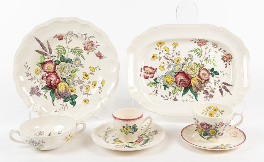 AN ASSEMBLED PART-DINNER SERVICE (1 of 1)