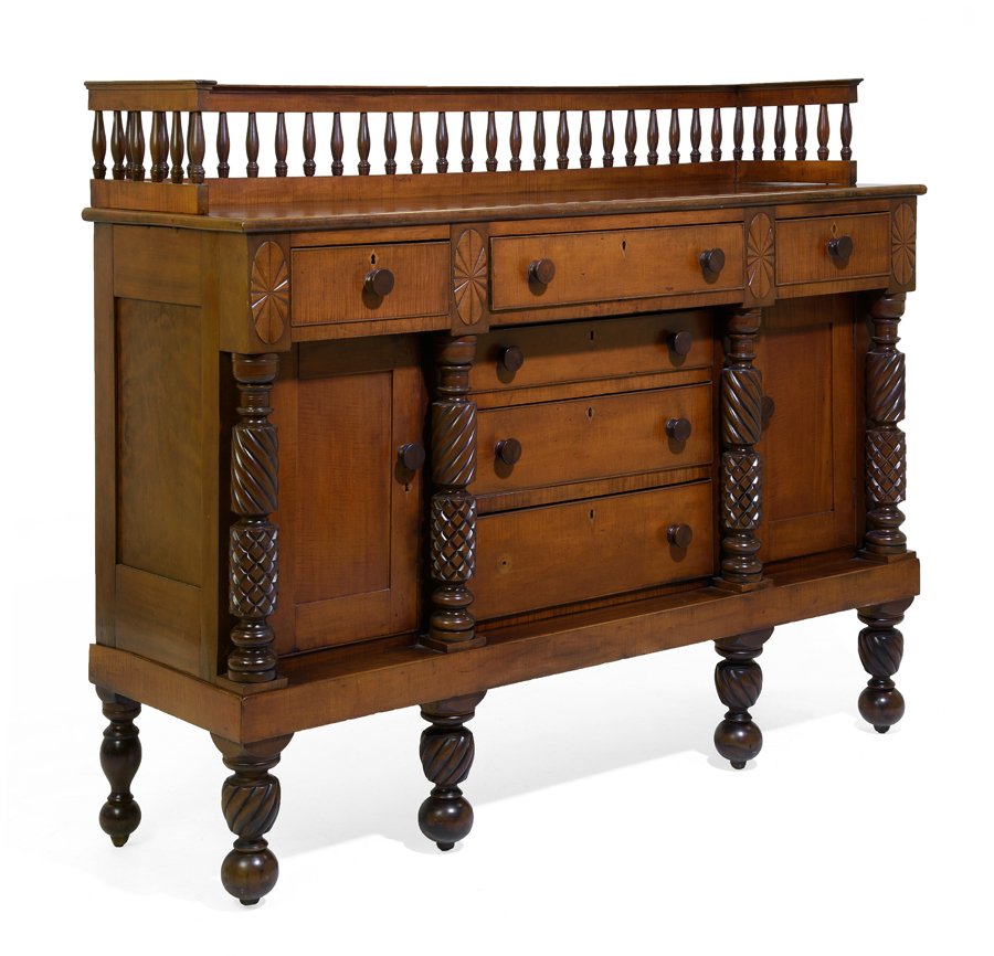 AN AMERICAN EMPIRE MAHOGANY SIDEBOARD (1 of 1)