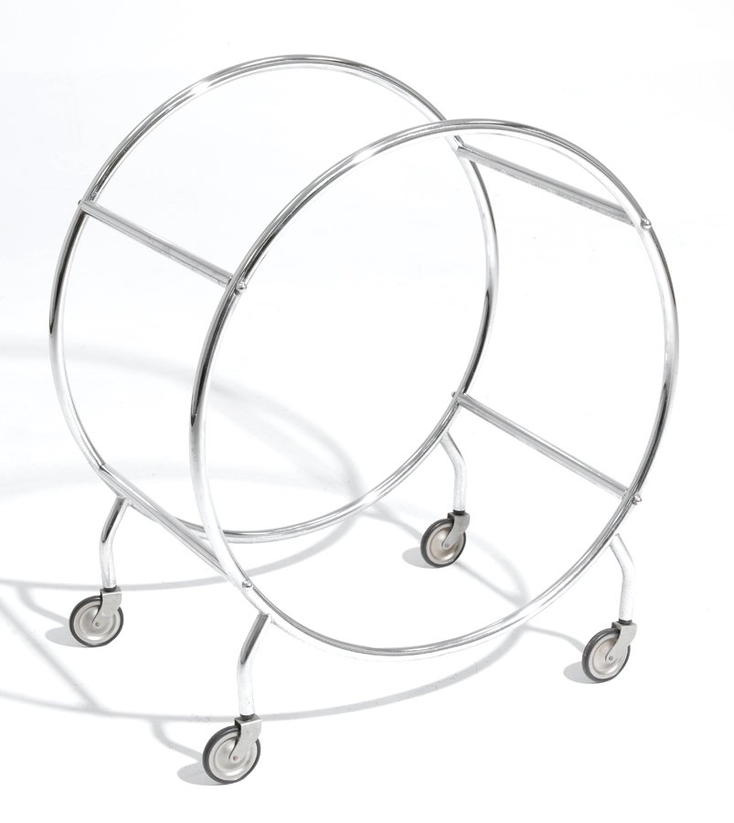 AN ART DECO CHROME BAR CART (1 of 1)