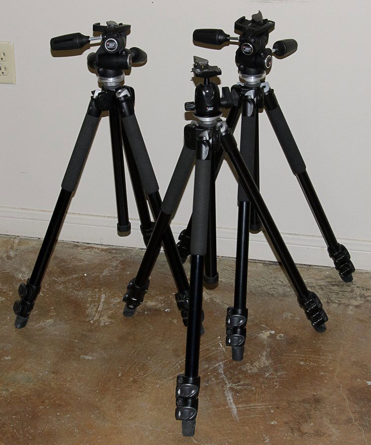 THREE CAMERA TRIPODS (1 of 1)