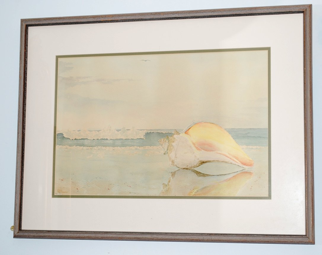 Painting: Artist Paul Patterson: St Simons artist, From Old Cloister Hotel 28"x21"