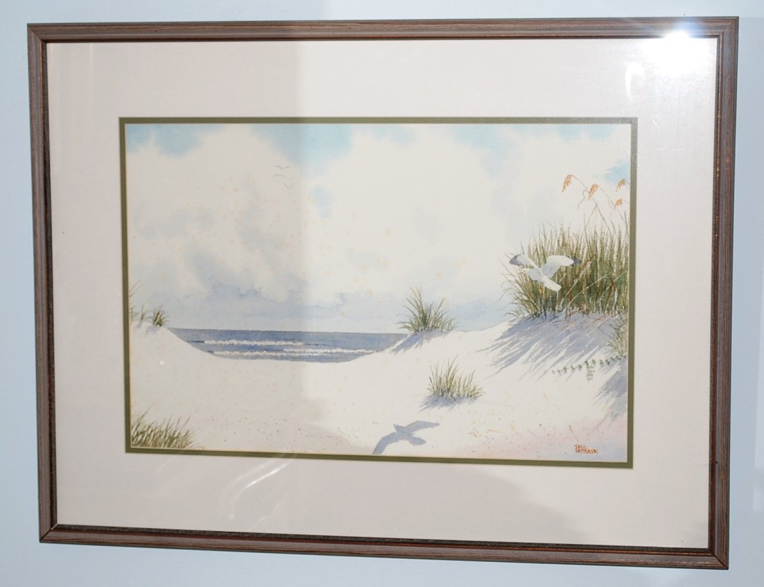 Painting: Artist Paul Patterson: St Simons artist, From Old Cloister Hotel 28"x21"