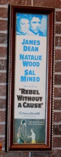 Framed Movie Poster: Rebel without a Cause James Dean, Natalie Wood & Sal Mineo