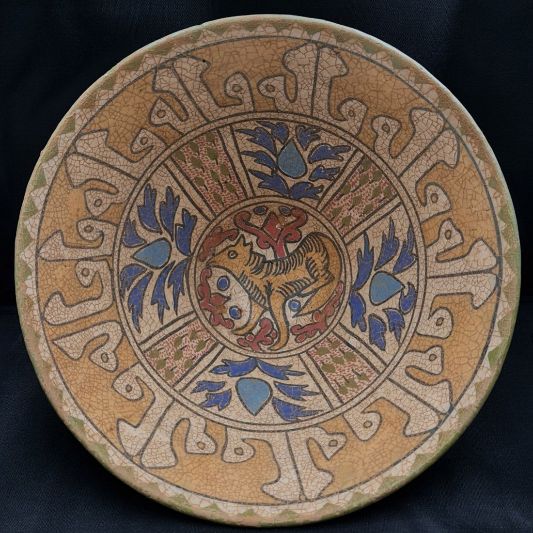 ISLAMIC 12TH CENTURY CERAMIC POTTERY BOWL (1 of 2)