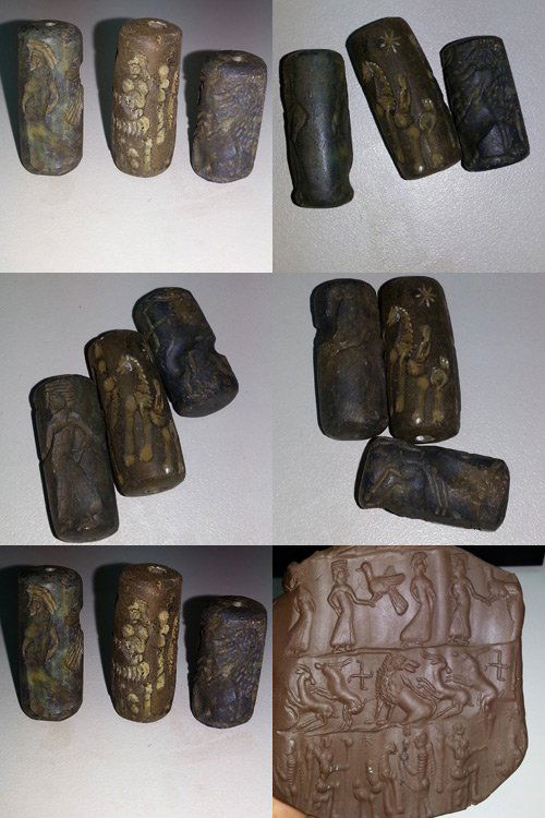 Beautiful 3 Lapis Intaglio Cylinder Stone Beads # 38: Beautiful 3 Lapis garnet Intaglio Cylinder Stone Beads # 34 , The size is 3 x 1 c m