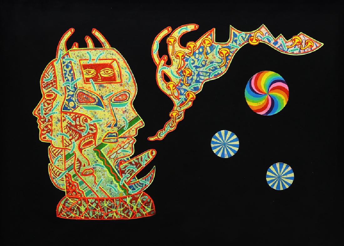 DEX FERNANDEZ (b.1984): NeonMixed media with neon lights26 x 37” (66 x 93 cm)