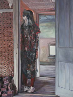 Yasmin Sison-Ching (b.1972):  Yasmin Sison-Ching (b.1972)Sticks and Stonessigned and dated 2010 (verso)oil on canvas57” x 42” (144 cm x 107 cm) Literature:Sison, Yasmin, Spaces in Between, Singapore,