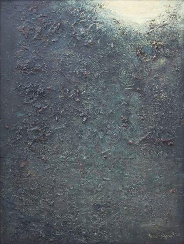 Nena Saguil (1914-1994): Untitledsigned and dated 1960 (lower right)oil on wood24” x 18” (61 cm x 46 cm)Provenance:Private Collection, ManilaThe artist Nena Saguil had been living in Paris where she was first an