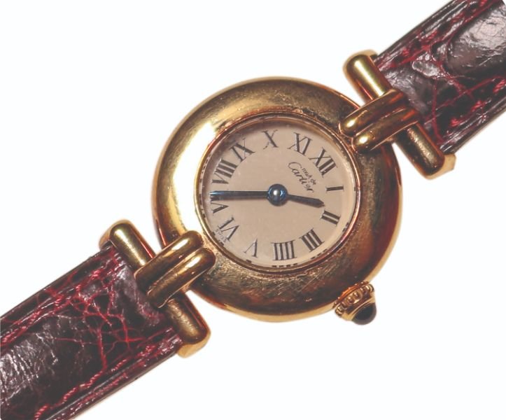 Must de Cartier Watch with Leather Strap (1 of 1)