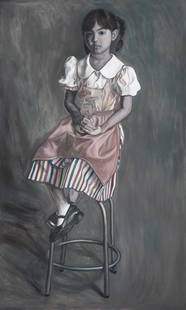 Yasmin Sison (b. 1972) - Little Mouse: Artist: Yasmin Sison (b. 1972) Title: Little Mouse Signed & Dated: signed and dated 2007 (verso) Medium: oil on canvas Measurements: 60” x 36” (152 cm x 91 cm) Write Up: <b