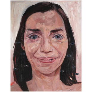 Winner Jumalon (b. 1983) - Portrait of Yasmin: Winner Jumalon (b. 1983)Portrait of Yasmin ‘Jigs’ Almontesigned (lower right)oil on canvas25” x 19 1/2” (64 cm x 50 cm)