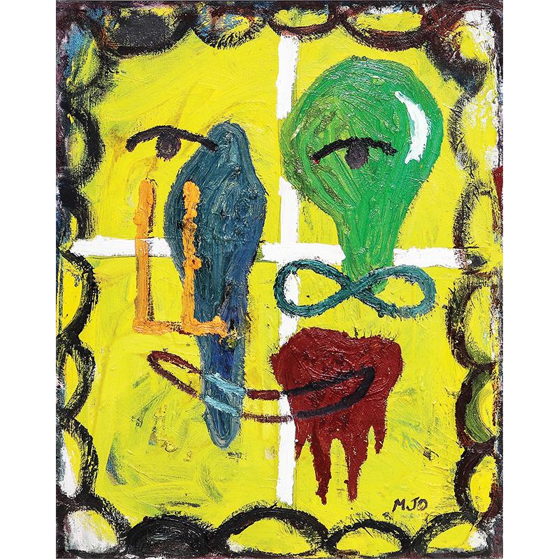 Manuel Ocampo (b. 1965) Untitled: Manuel Ocampo (b. 1965) Untitled signed (lower right) 20” x 16” (51 cm x 41 cm) " Provenance: Pundido Artspace "