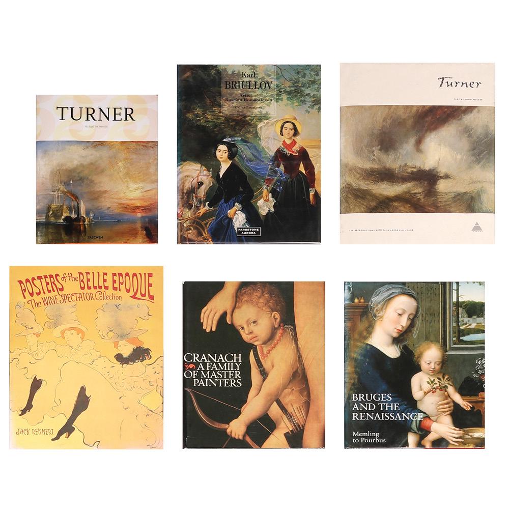 Six Books i. Turner by Michael Bockmuhl ii. Karl: Six Books i. Turner by Michael Bockmuhl ii. Karl Briullov: Artist of Russian Romanticism by Galina Leontyeva iii. Turner by John Walker iv. Posters of the Belle Epoque: The Wine Spectator Collection b