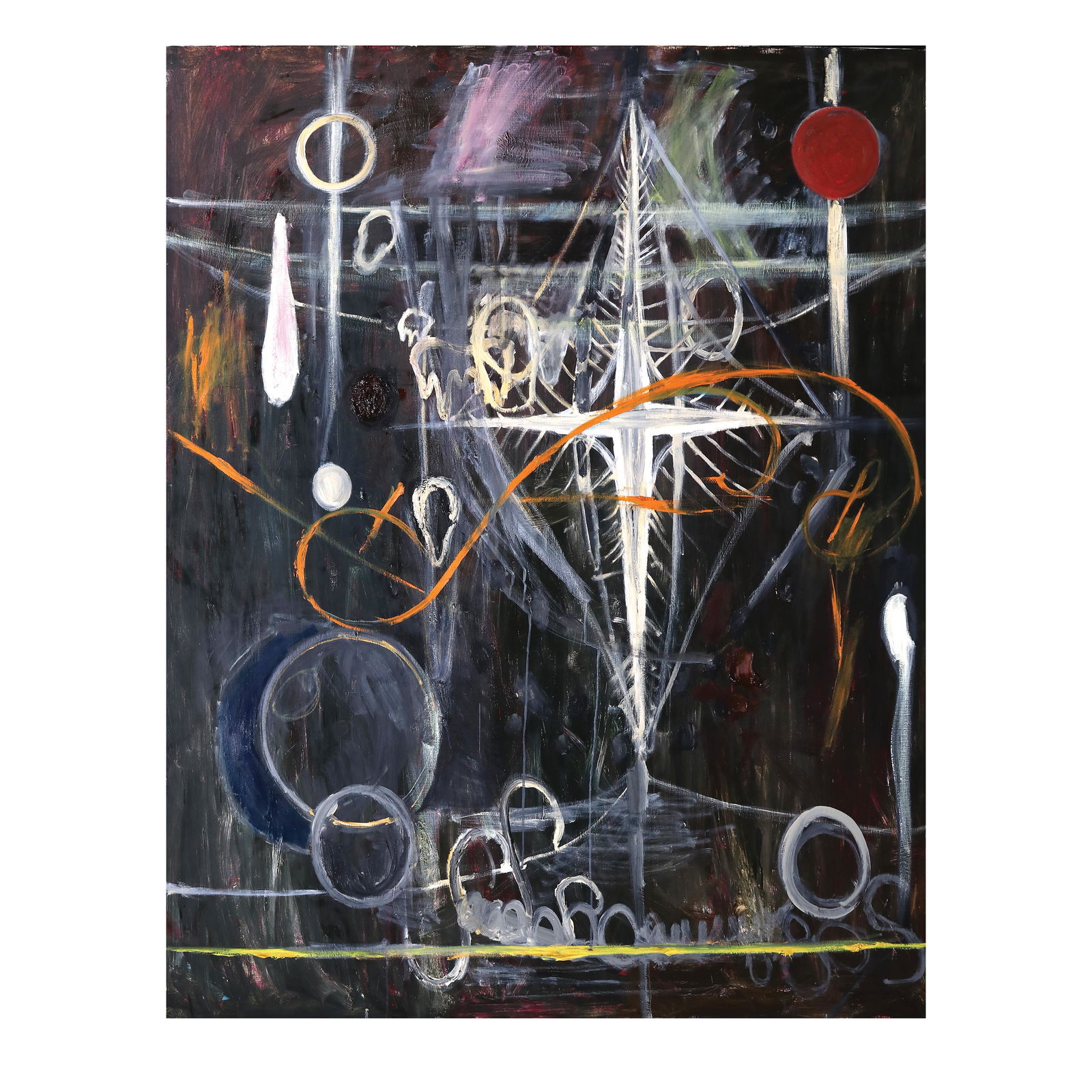Manuel Ocampo (b. 1965): Manuel Ocampo (b. 1965)Untitledsigned and dated 2013 (verso)oil on canvas64” x 51” (163 cm x 130 cm)