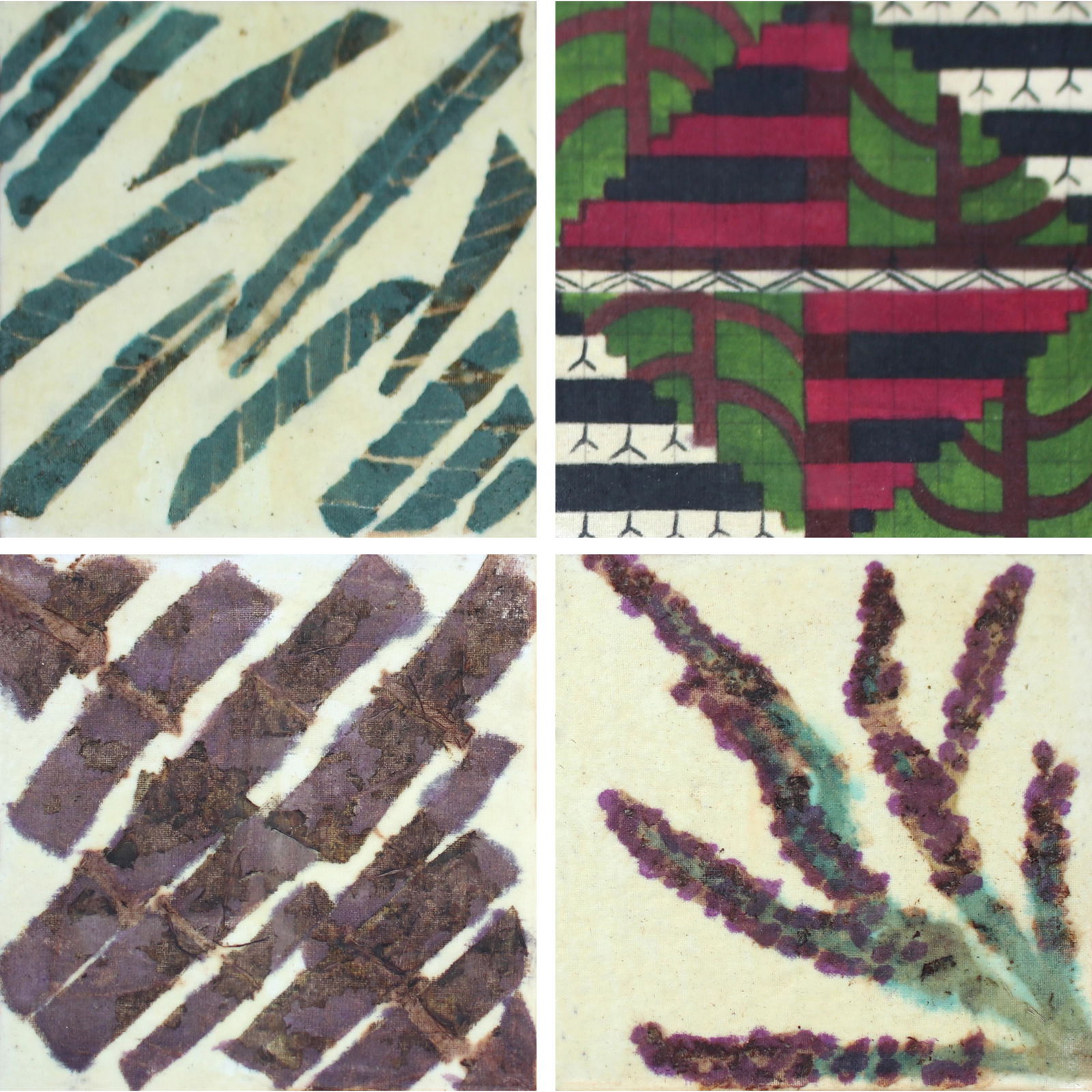 Geraldine Javier (b. 1970): Geraldine Javier (b. 1970) StudioFrida Kahlo Projectsigned (verso)acrylic on canvas5” x 5” (13 cm x 13 cm) each