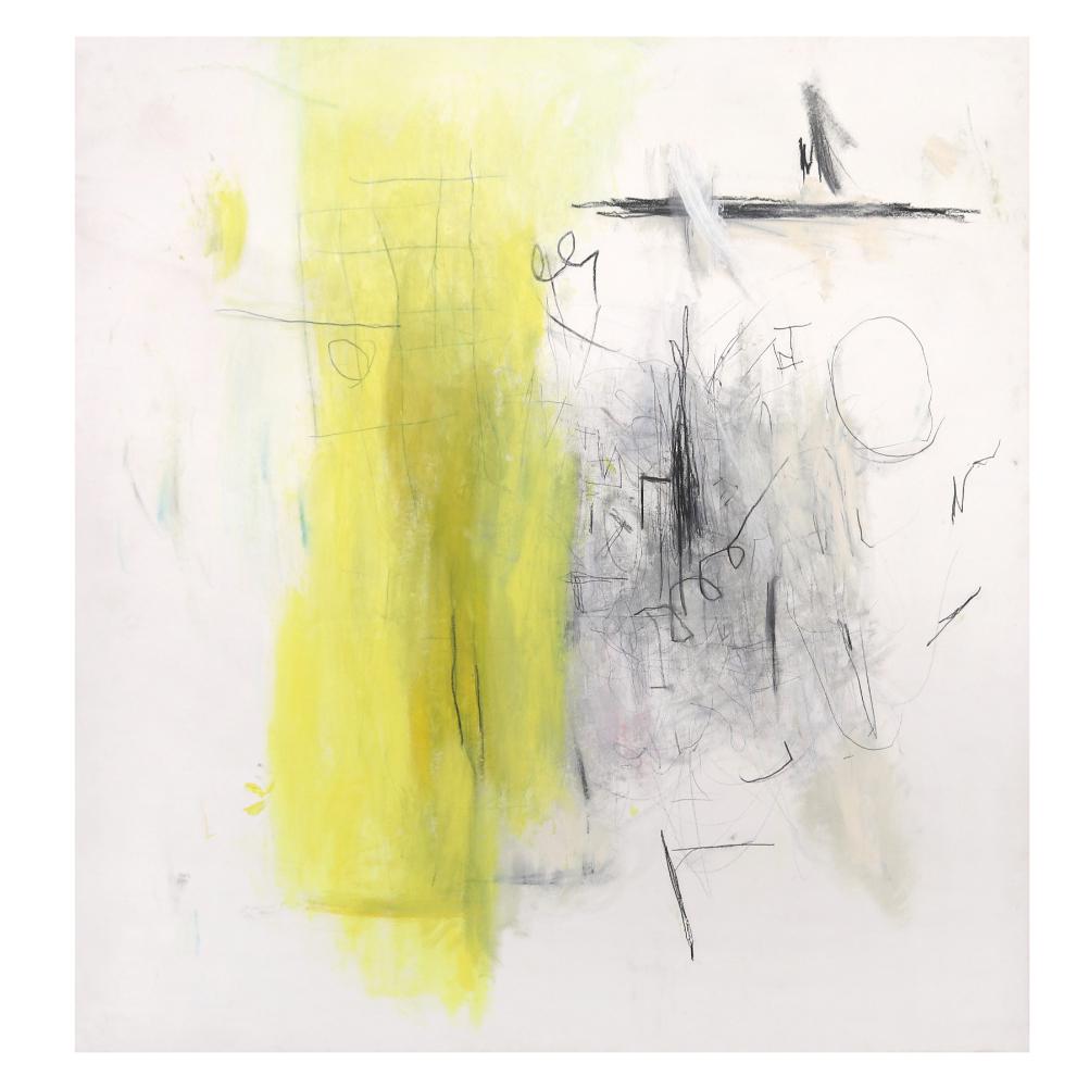 Matthew Adam Ross (b. 1988): Matthew Adam Ross (b. 1988)Untitledsigned and dated 2018 (verso)oil on canvas50” x 47” (127 cm x 119 cm)