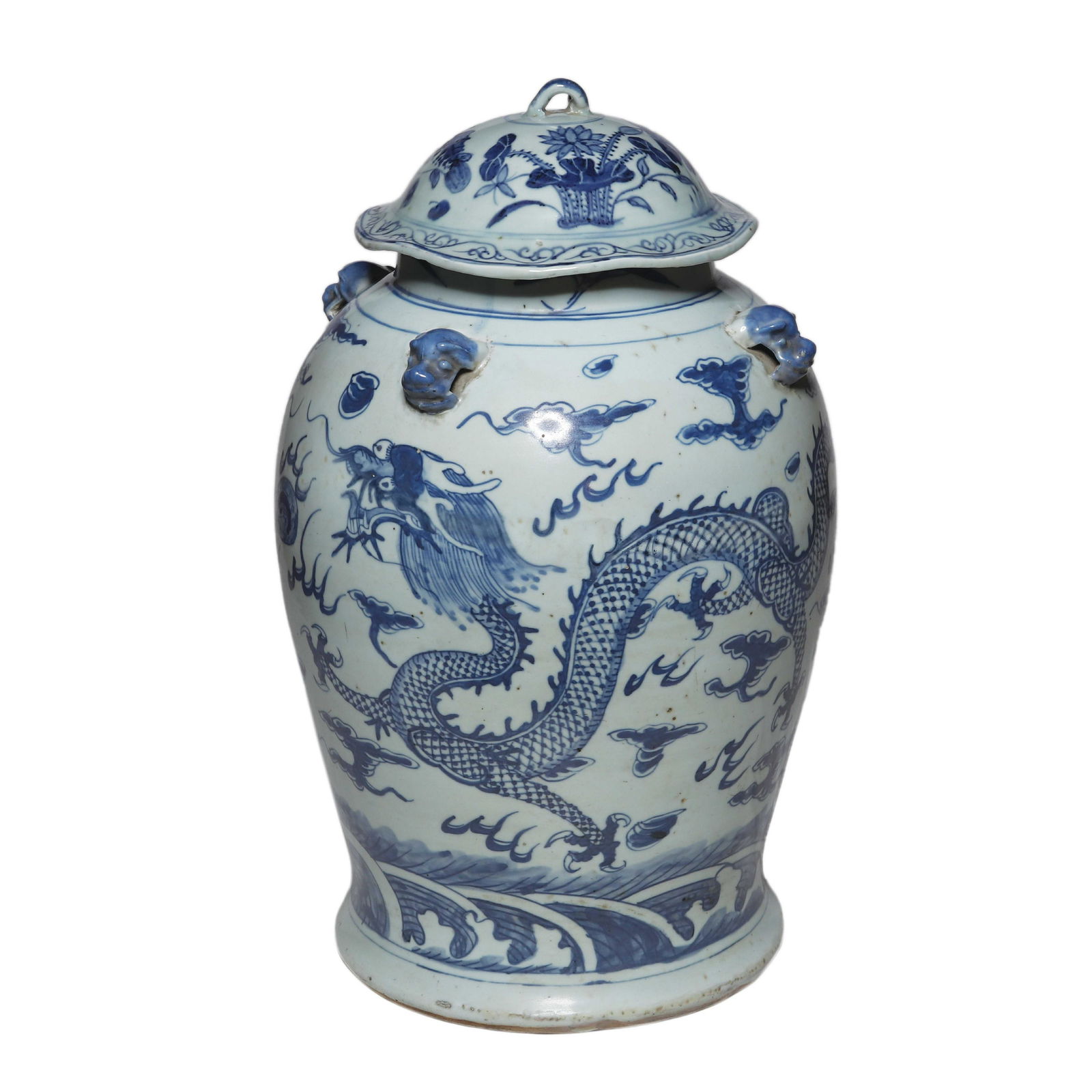 A Blue and White Temple Jar (1 of 1)