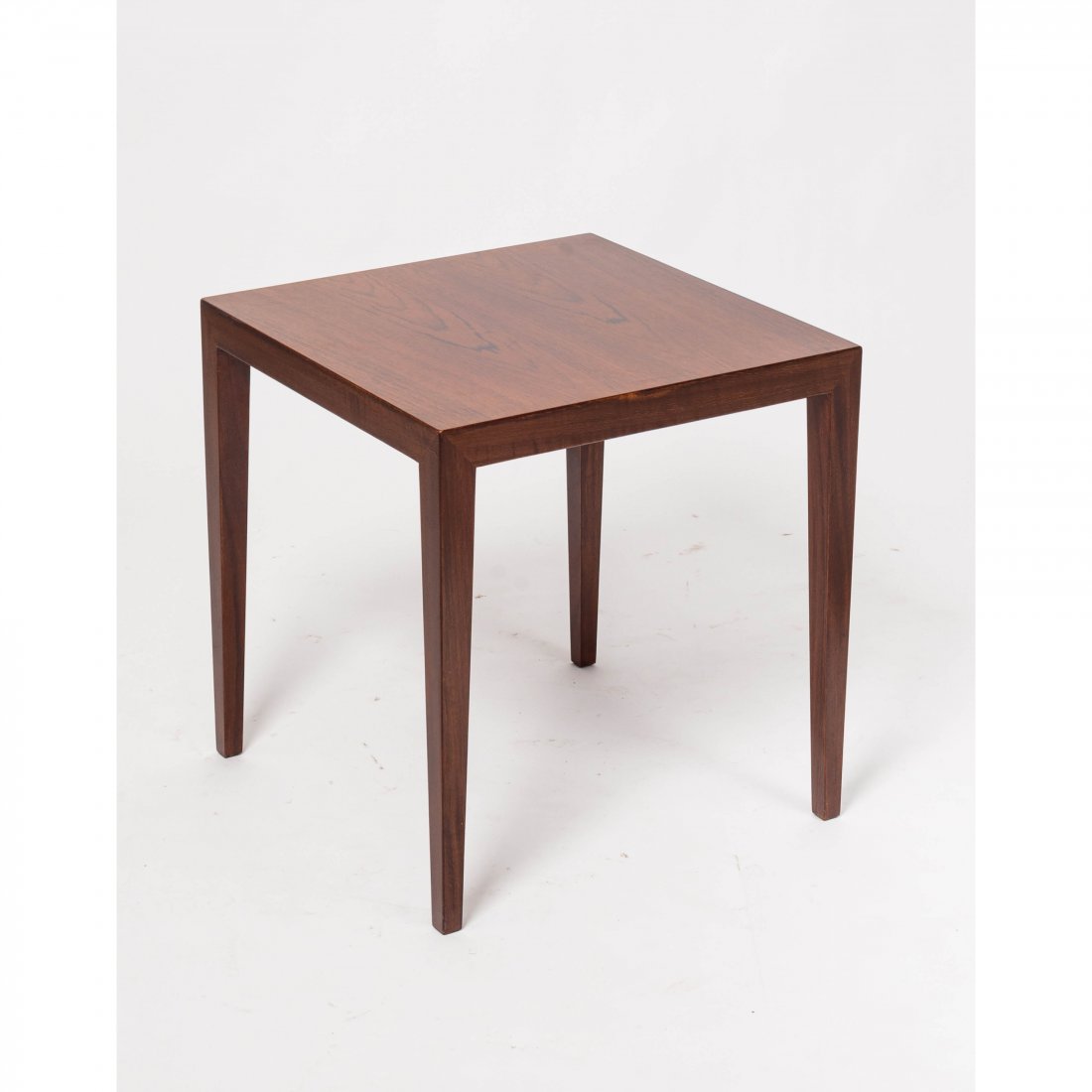 Rosewood Small Side Table by Severin Hansen for Haslev: Rosewood Small Side Table by SeverinHansen for Haslev MÃ¸belsnedkeri,Denmark 1960s A charming pair of European bedside table lamps with bubbleglass shade. They are original vintage pieces from the 1