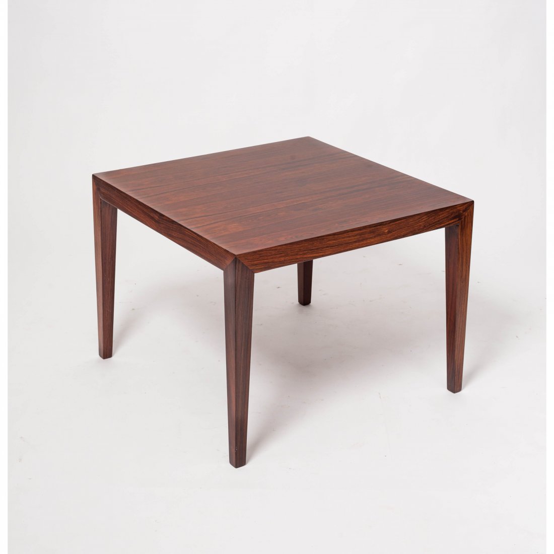 Rosewood Large Side Table by Severin Hansen for Haslev: Rosewood Large Side Table by SeverinHansen for Haslev MÃ¸belsnedkeri,Denmark 1960s Material: rosewood Measurement: H - 50.5, L - 70.5, W - 47 cm