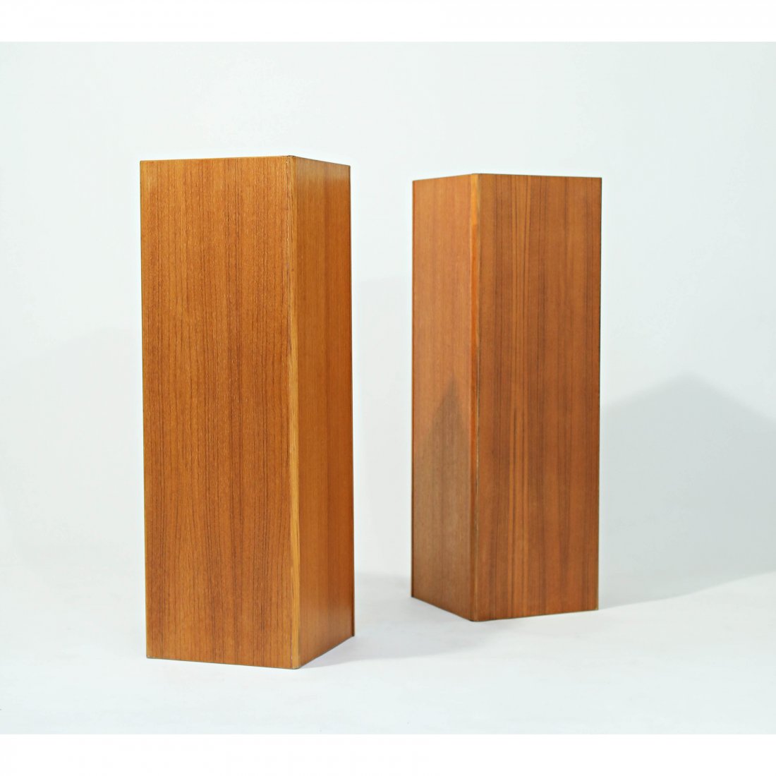 Pair, Teak Wood Plinth (1 of 1)