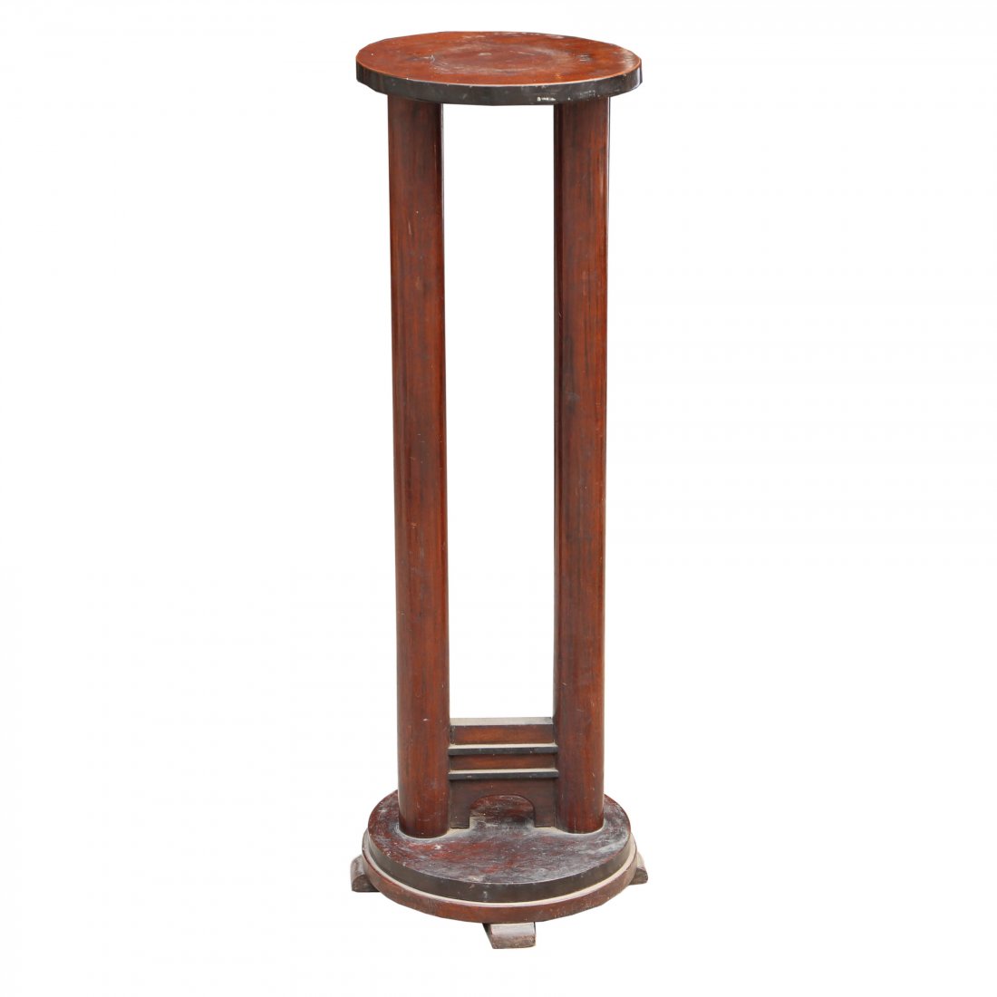 An Arts and Crafts Period Narra Pedestal: An Arts and Crafts Period Narra Pedestal H: 38 1/2” (98 cm)D: 12” 30 cm)