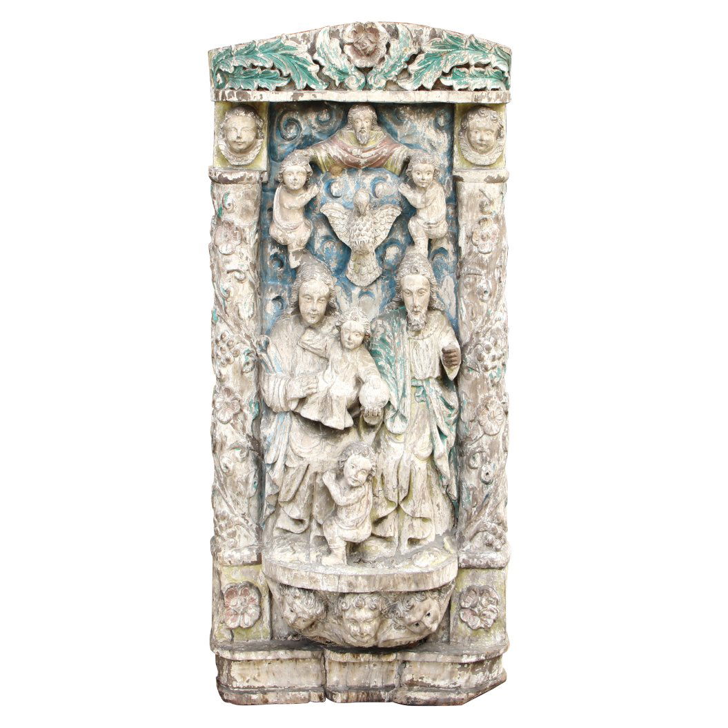 A Molave Bas Relief  Depicting The Holy Family (1 of 1)