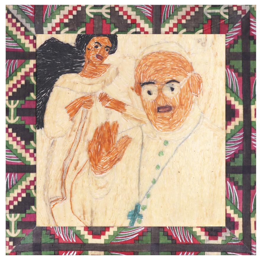 Geraldine Javier (b. 1970): Geraldine Javier (b. 1970)Van Gogh Deconstructed by GeraldineJavier Studiothread12” x 12” (30 cm x 30 cm)