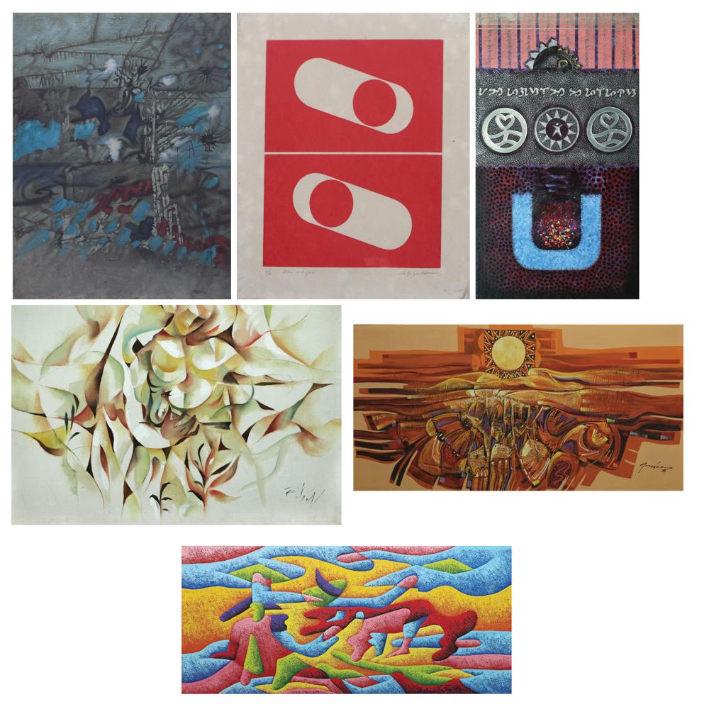 a) Unidentified Artist b) H. Jizander c) Benedicto: a) Unidentified ArtistDagupanoil on canvas24" x 18" (61 cm x 46 cm) b) H. JizanderHow Are You?signed (lower right)serigraph 6/610 1/2" x 9" (27 cm x 23 cm) c) Benedicto “Bong&