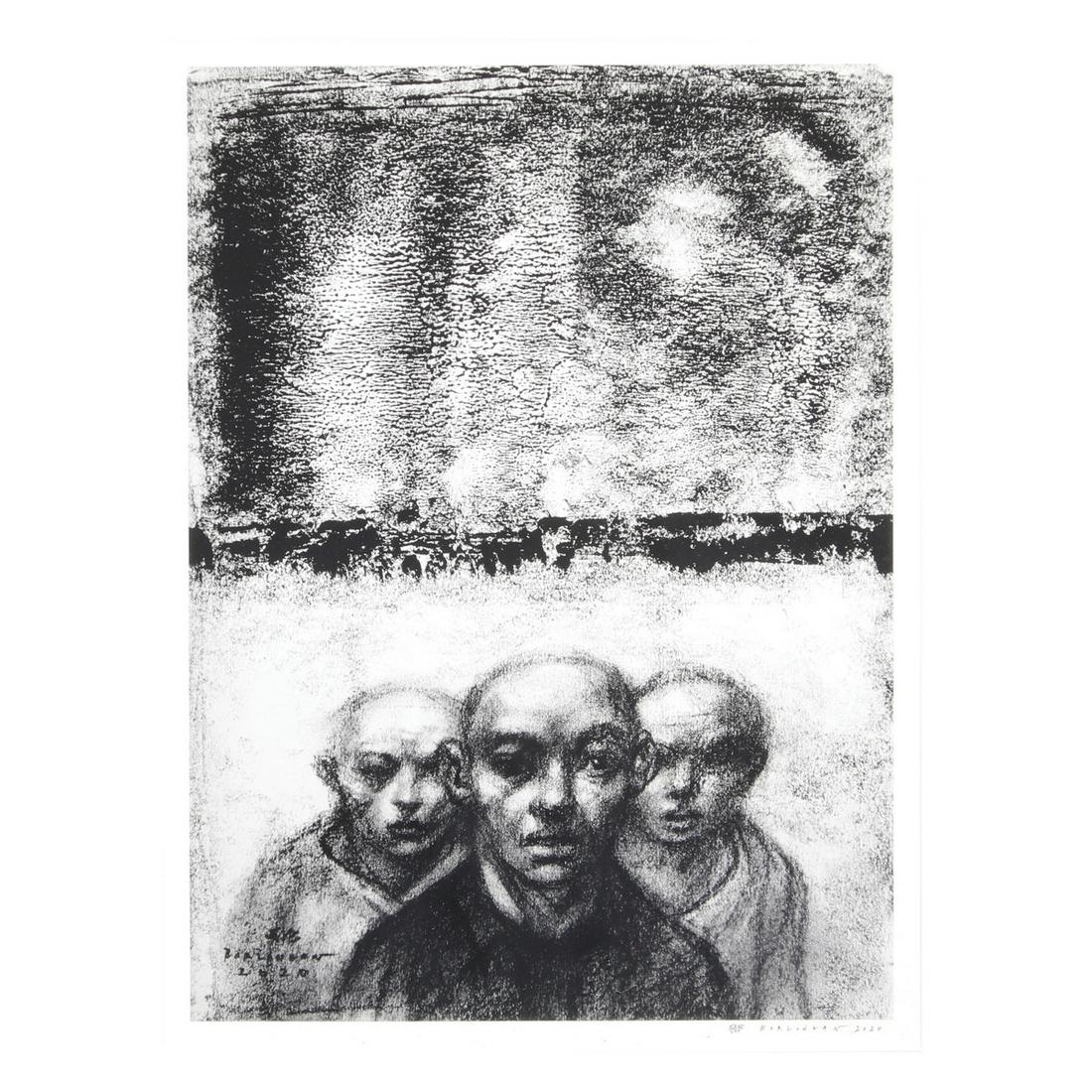 Three Men in Barren Landscape (1 of 1)