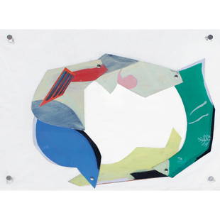 Yasmin Sison (b. 1972): Yasmin Sison (b. 1972) Mubbles 1 mixed media 14 1/2” x 19” (37 cm x 48 cm)