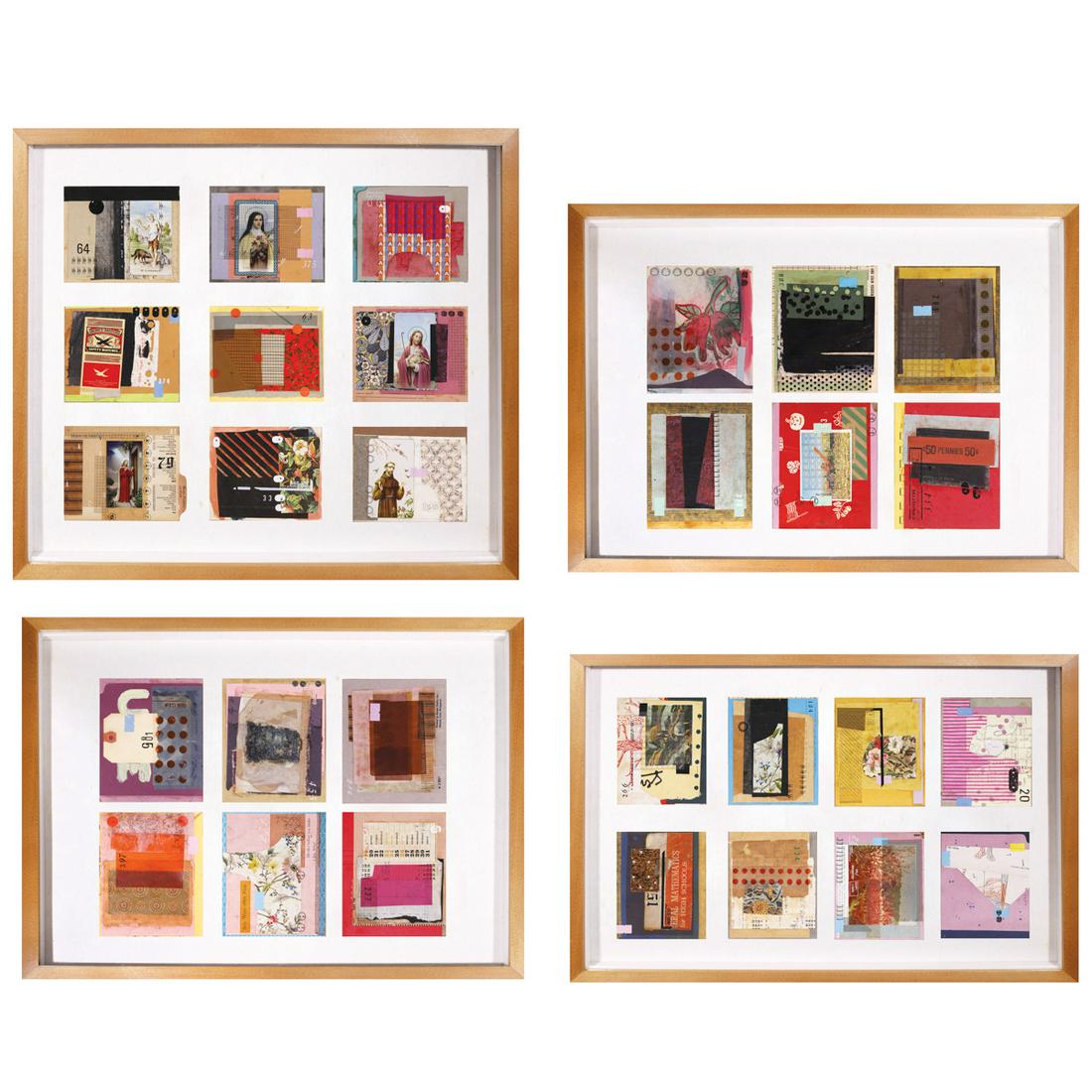 Geraldine Javier (b. 1970): Geraldine Javier (b. 1970) Freezing the Flight of Hummingbirds 29 piecesdated 2003 collage 6”x 5” (15 cm x 13 cm) each