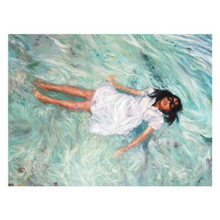 Yasmin Sison (b. 1972) - Flow 2: Flow 2 signed and dated 2008 (verso) oil on canvas 59" x 79" (150 cm x 200 cm) PROPERTY FROM AN ITALIAN COLLECTION PROVENANCE: Primo Marella Gallery, Milan EXHIBITED: 4th Prague Biennale, South East B