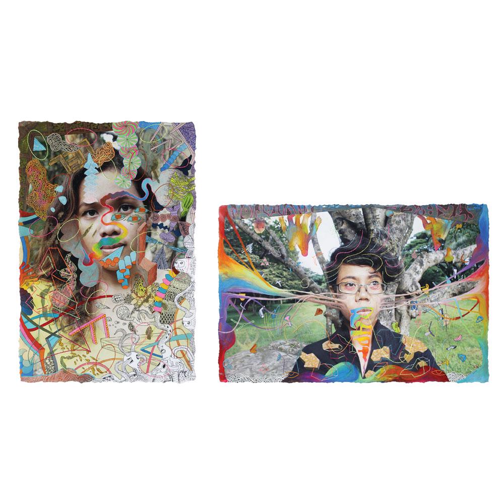 Dex Fernandez (b. 1984) - a) 7:30 b) Strange Invitation: a) 7:30 b) Strange Invitation signed and dated 2011 (lower right) mixed media a.) 24" x 16" (62 cm x 42 cm) b.) 19" x 29" (49 cm x 74 cm) This lot is sold to benefit the Asian Cultural Council PROVENA