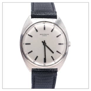 Patek Philippe: Model: Calatrava Reference: 3574 Case: 520740 Year: 1970s Case Material: Stainless Steel Case Diameter: 35mm Dial: silvered, not modified Movement: 1213185 Functions: Time only Caliber: 23-300 Box: