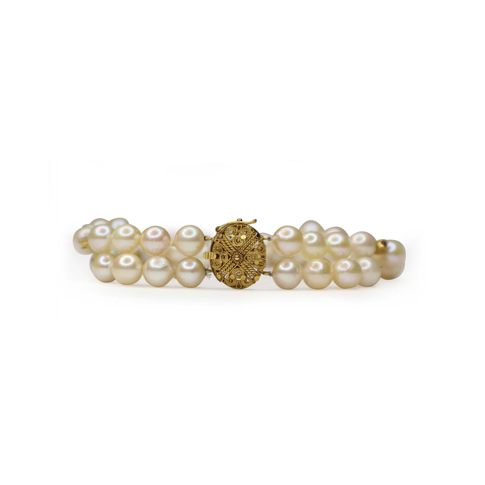 Pearl Bracelet with Tamburin Beads (1 of 1)