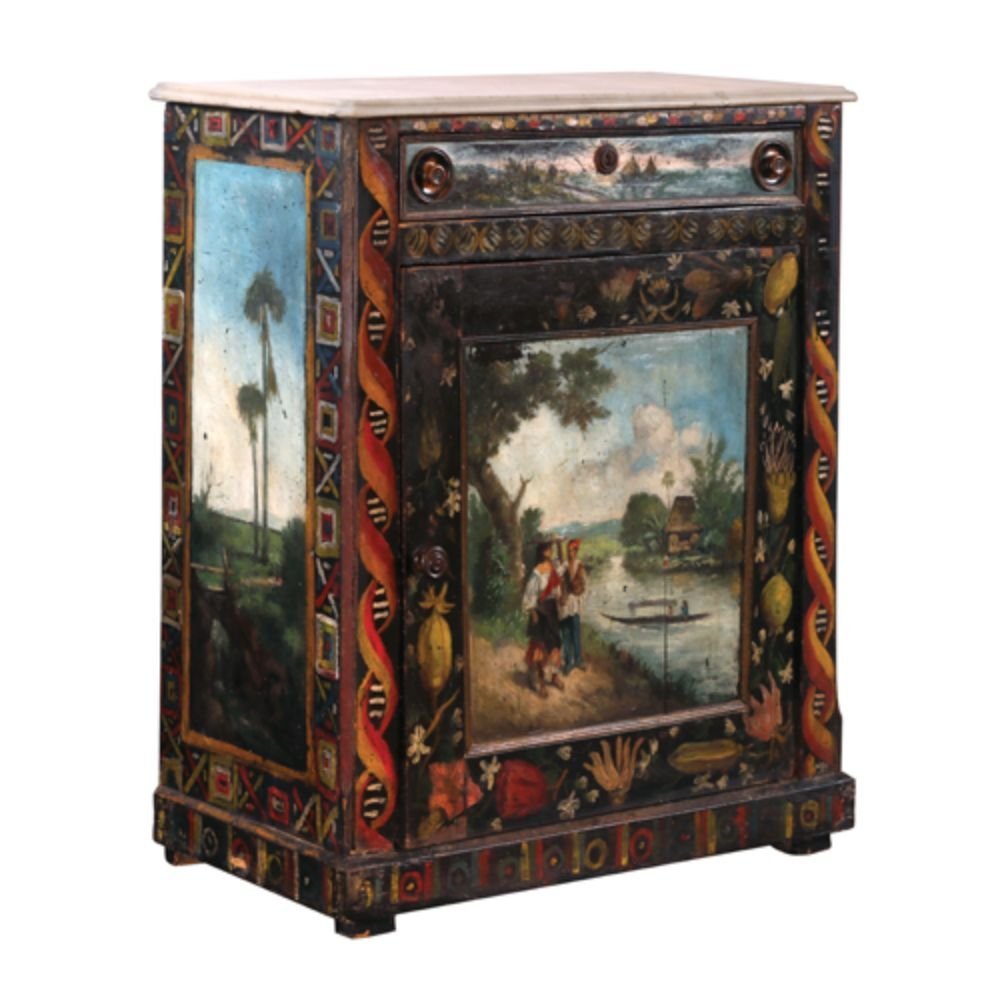 Attributed to Esteban Villanueva y Vinarao (1851 - 1920) 1884-1886  A comoda covered with four (1 of 1)