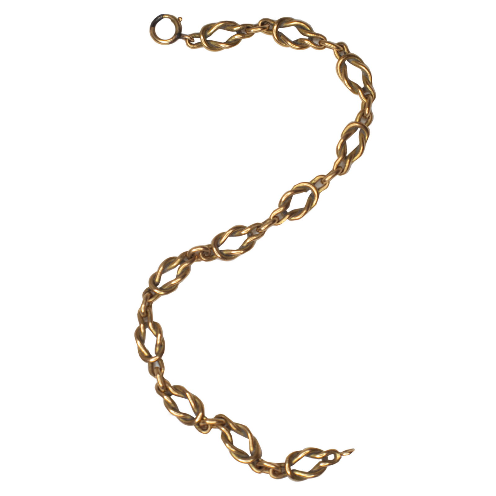 Knotted Link Bracelets: PROPERTY FROM THE MAURICE ARCACHE COLLECTION103Knotted Link BraceletsSet in 18k yellow gold, knotted linkbracelets, weighing 12.40 grams andlength 7 inches.
