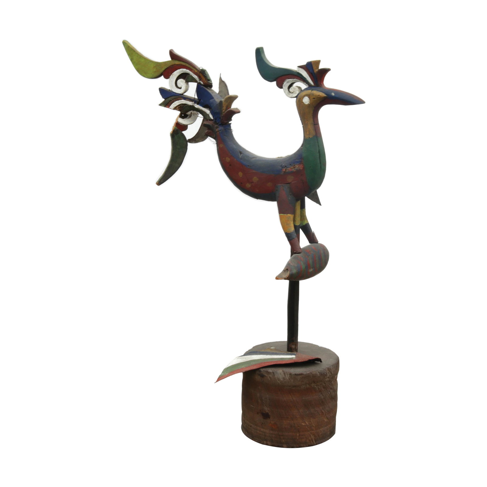 A Maranao Sarimanok Statuette: A Maranao Sarimanok Statuette 27 1/2” x 12” x 20” (65 cm x 30 cm x 51 cm)