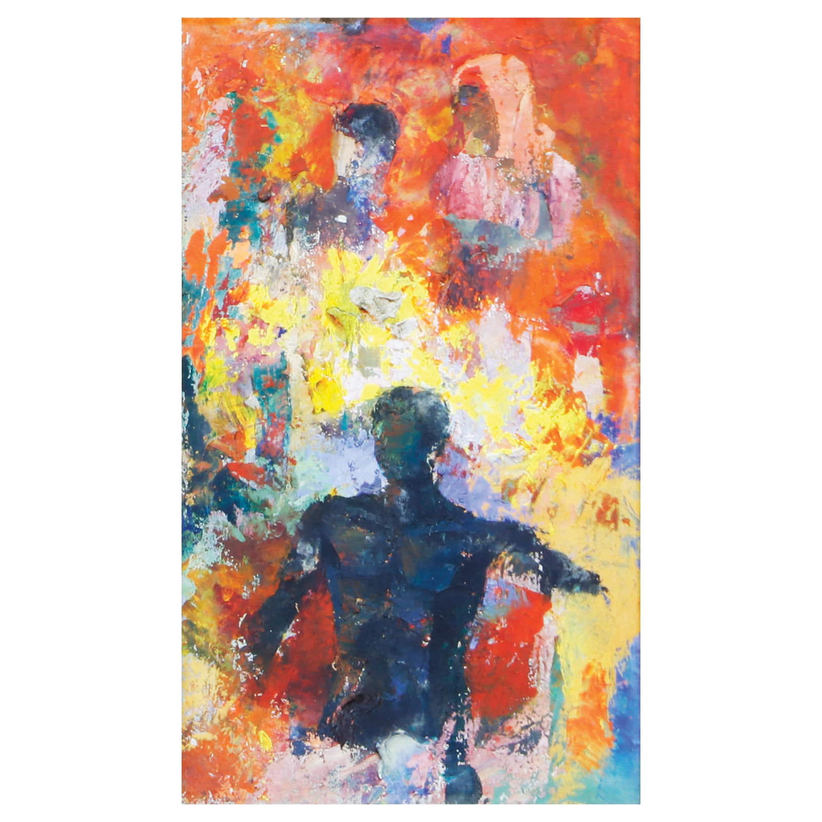 Cesar Legaspi (1917 - 1994): Cesar Legaspi (1917 - 1994) Untitled oil on paper 12” x 7” (30 cm x 18 cm)