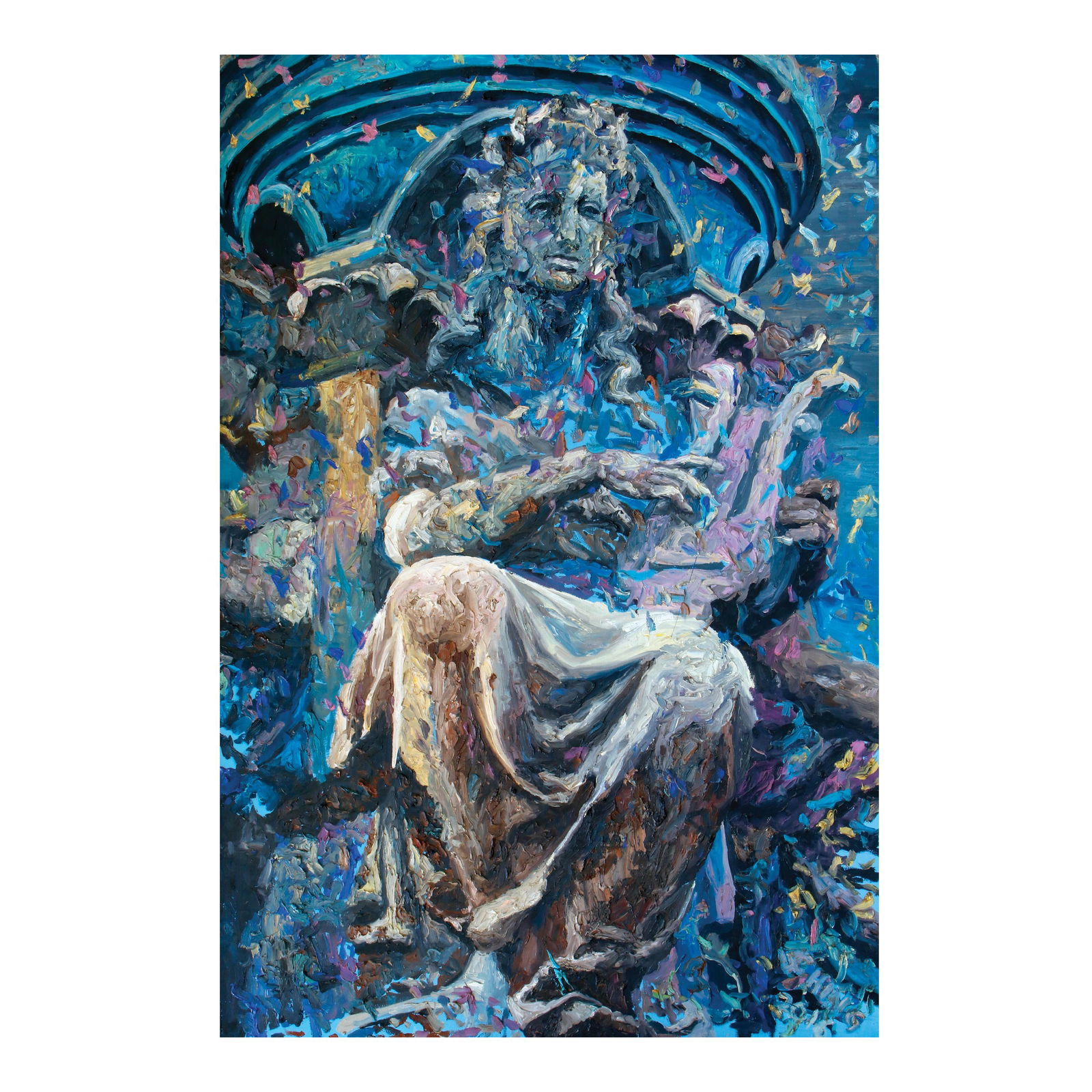 Jonathan Ching (b. 1971): Jonathan Ching (b. 1971)Pale Fountains IIIsigned and dated 2016 (lower right)oil on canvas72” x 48” (183 cm x 122 cm)