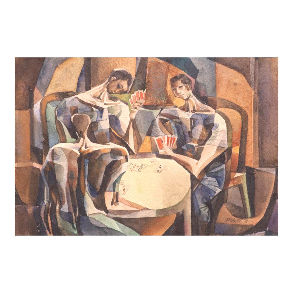 Cesar Legaspi (1917 - 1994): PROPERTY FROM AN IMPORTATNT PRIVATE COLLECTIONCesar Legaspi (1917 - 1994)Untitledsigned and dated 1971 (lower right)watercolor on paper8 1/2” x 12 1/4” (21 cm x 30 cm)