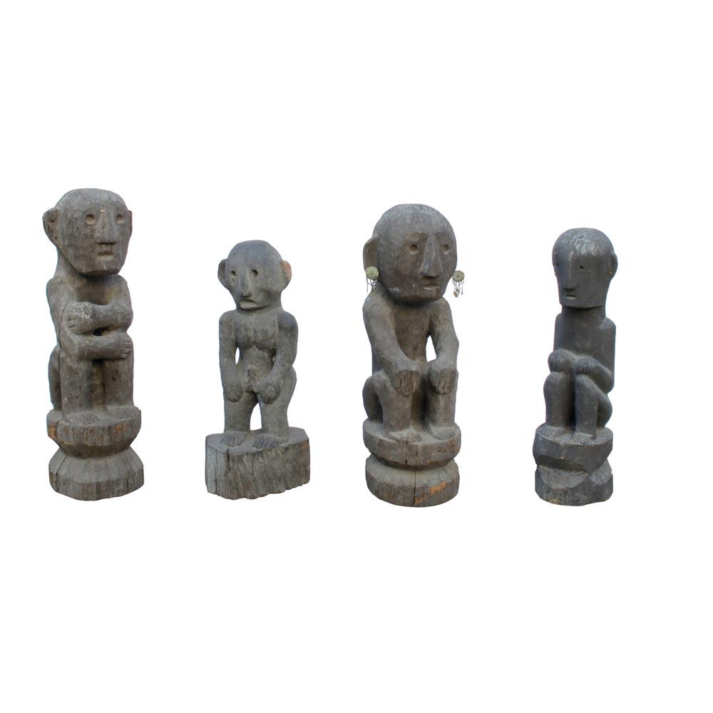 Four Bululs: i. 26 1/2” x 8” x 10”(67 cm x 20 cm x 25 cm)ii. 22 1/2”10” x 6 1/2”(57 cm x 25 cm x 17 cm)iii. 25 1/2” x 9” x 8 1/2”(65 cm x 23 cm x 22 cm)iv. 23&