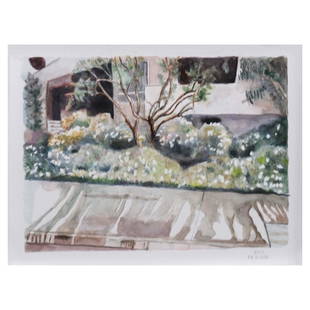Yasmin Sison (b. 1972): Pepe and Seang’s Grand Vacation(4 of 13)signed and dated 2017 (lower right)watercolor on paper7 1/2” x 10” (19 cm x 25 cm)