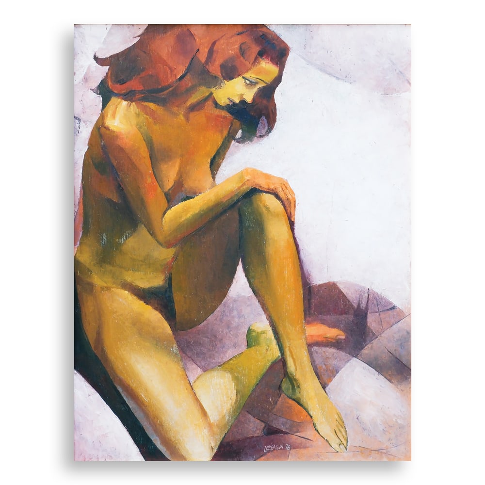 Cesar Legaspi (1917 - 1994) - Portrait of Alona Alegre: Portrait of Alona Alegre signed and dated 1971 (lower left) oil on wood panel 26” x 20” (66 cm x 51 cm) WRITE UPAlona Alegre, born Maria Lourdes Jalandoni Salvador (January 1, 1948 - Decem